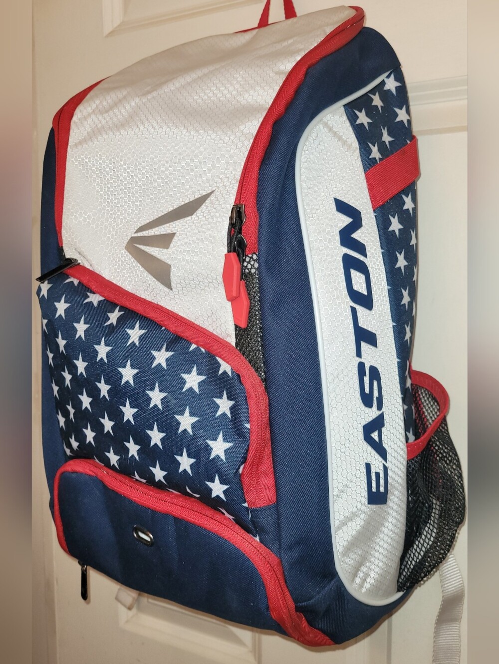 Easton Patriotic Navy, White and Red Stars Backpack